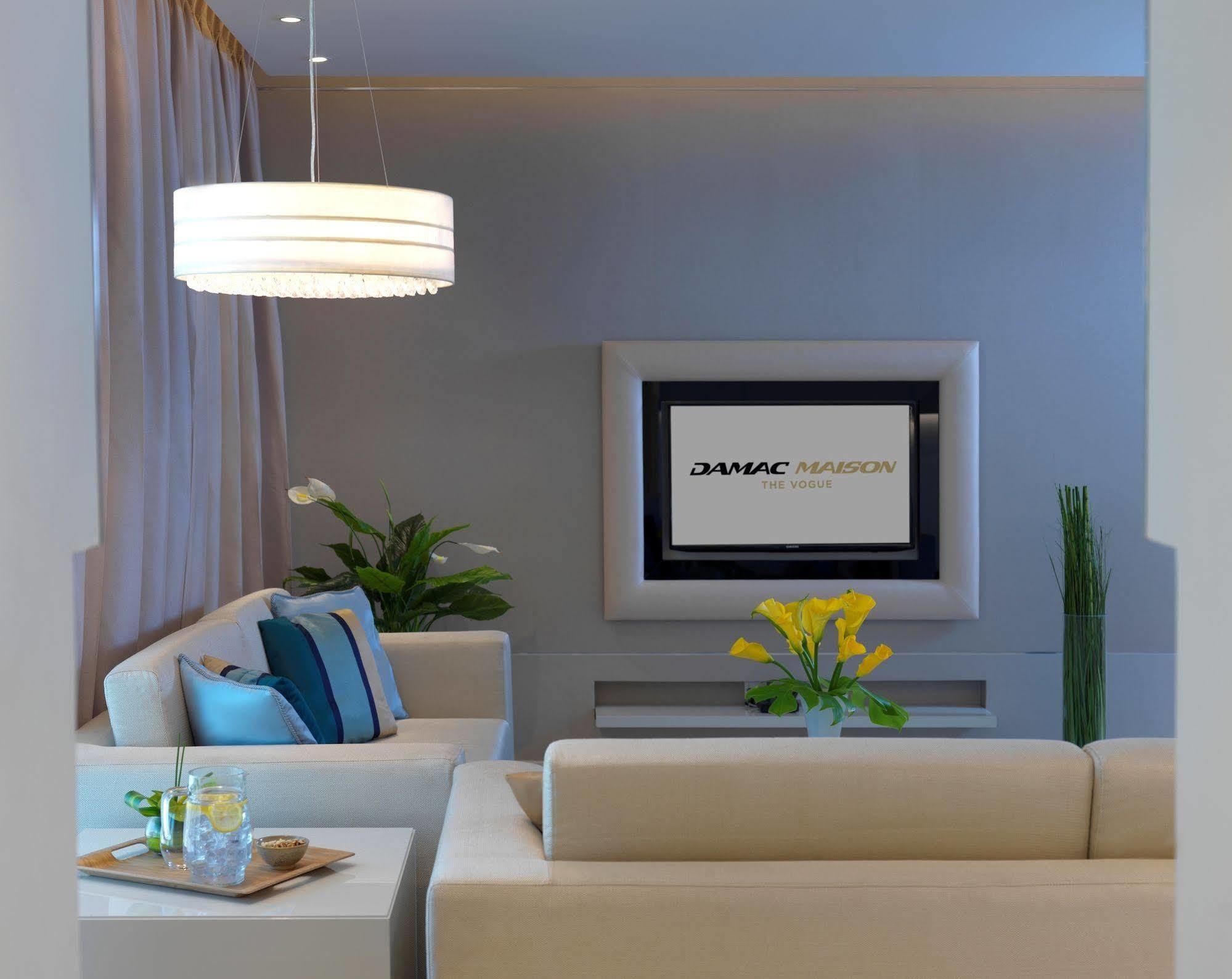 Damac Maison The Vogue Dubai Ngoại thất bức ảnh A living room at the hotel